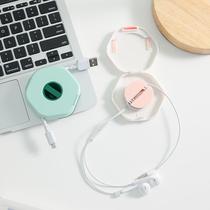 A variety of data cable storage boxes mobile phone charging cable winders with mobile phone holders portable headphone storage boxes
