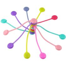 Household magnetic silicone data cable storage cable manager headphone cable magnet winder data cable manager customization