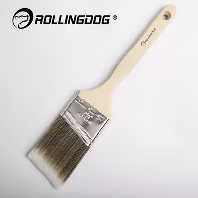 ROLLINGDOG ROLLING dog BEVEL mouth brush Art paint Paint brush Wall brush tool HARD long handle brush