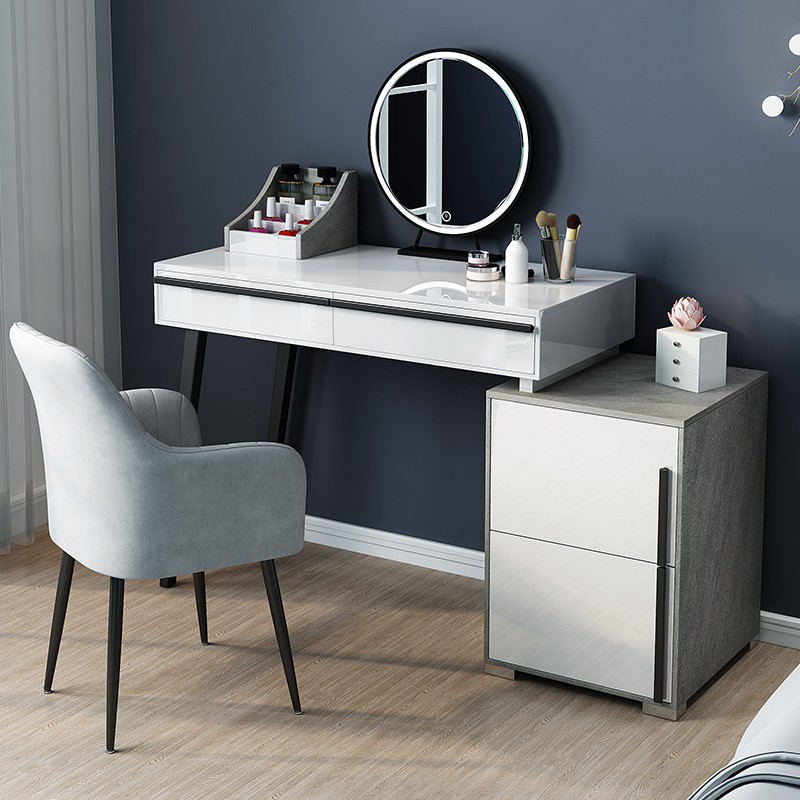 Nordic dresser bedroom modern minimal small family minimal makeup network red in wind small household dressing table