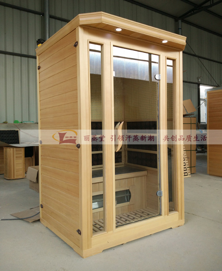 паровая сауна 丽蒸堂汗蒸房家用双人电气石纳米远红外线光波房桑拿浴箱排毒理疗 49482810