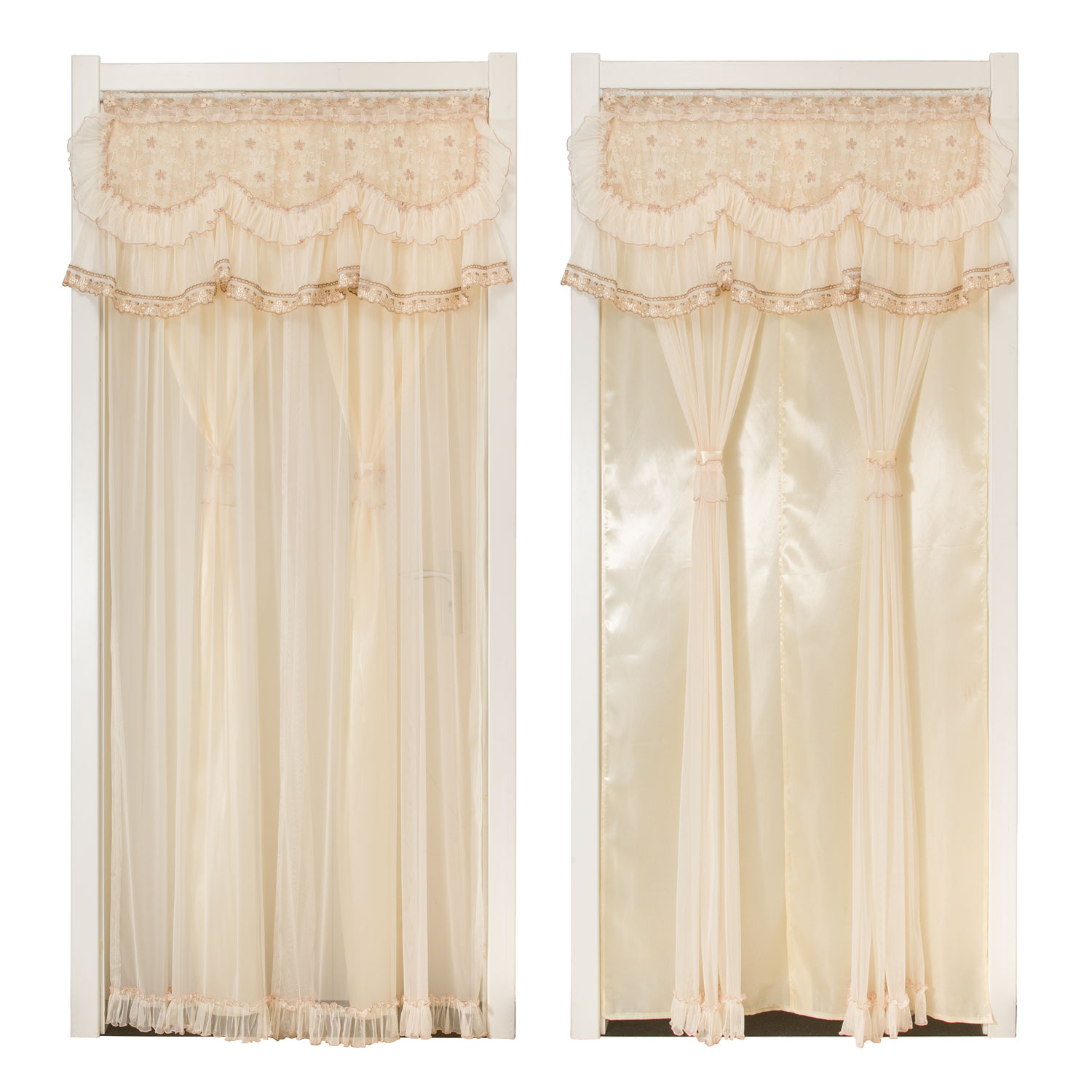 Door Curtain Art Past Parion Bedroom Kitchen Bathroom Lace Double Feng Shui Privacy Can Be Customized