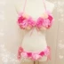 Tiên nữ bikini bikini hoa nhỏ ngực thép tấm thu thập BIKINI mỏng chia nữ bãi biển nóng suối tắm phù hợp - Bikinis Bikinis