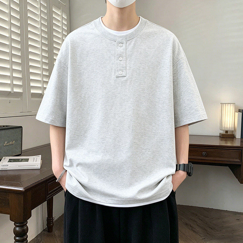 2026 High School and College Entrance Exam Special Clothing for Men, Summer Short-Sleeve T-Shirt, No Letter Patterns, No Metal, Ice Silk Cotton T-Shirt