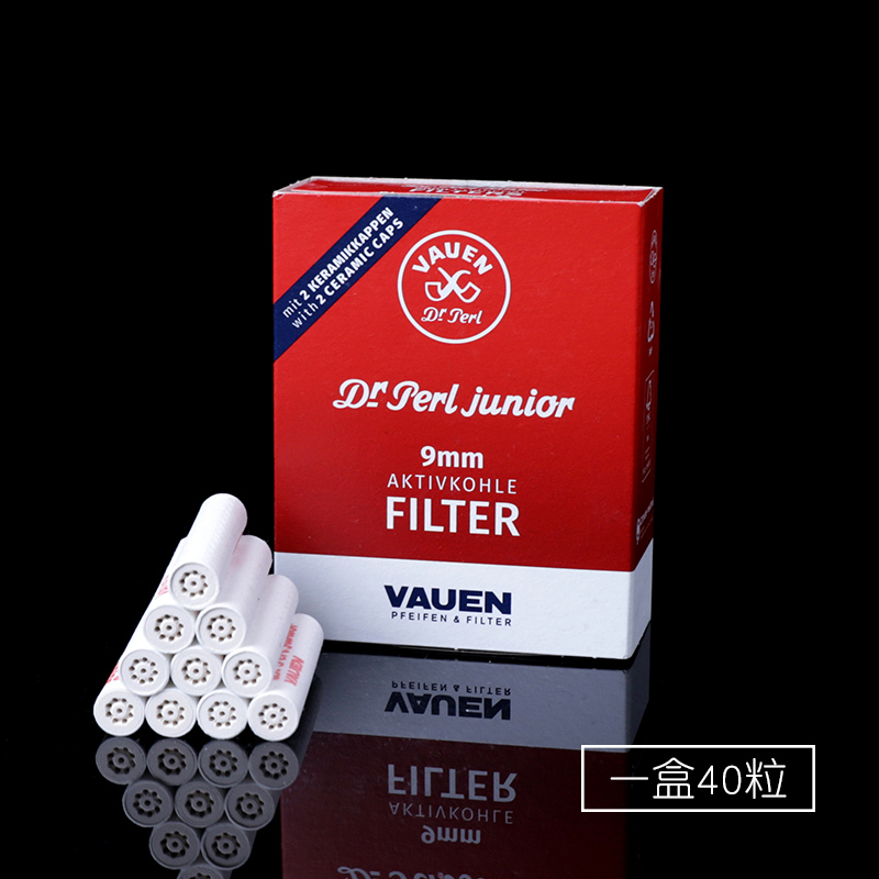 Huanyun Vauen Germany Import activated carbon filter core universal 9MM filter core ceramic head filter tobacco-fighting accessories
