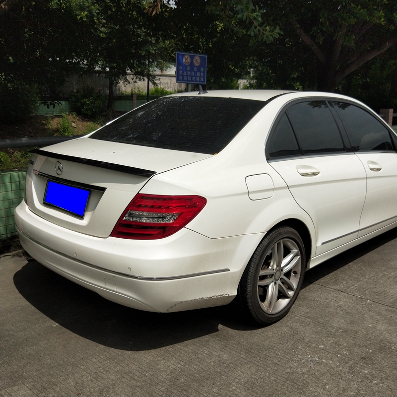08-13 Mercedes-Benz cánh sau loại C C200C230C260C180l Đuôi xe bằng sợi carbon ABS sửa đổi - Sopida trên cánh gió ô tô