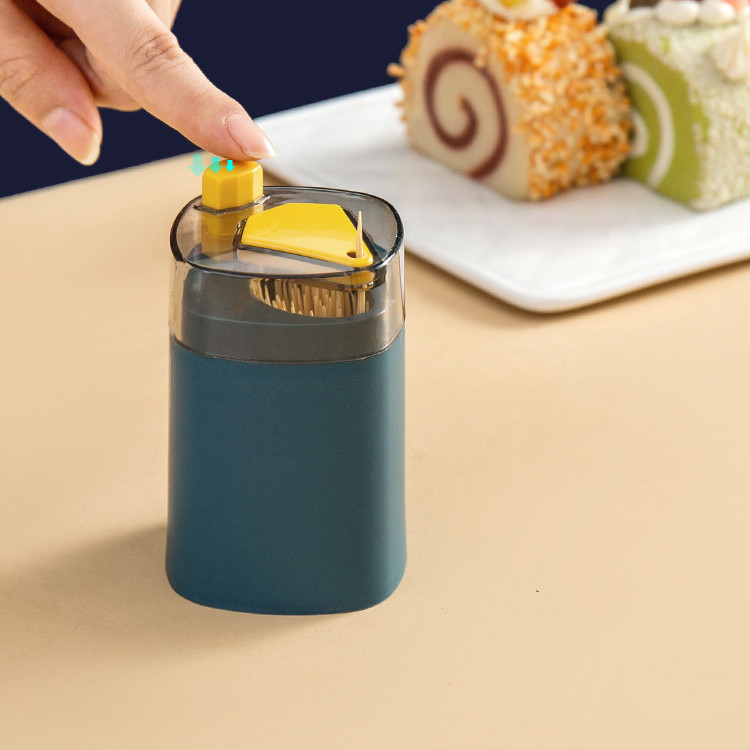 Home Restaurant Toothtog Box Lovely Press Toothpick Box Automatically Press Toothpick Box for Toothpick