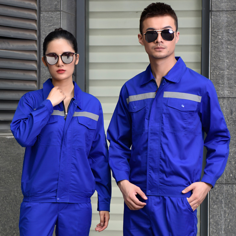 夏季度工必备:潮流反光条工作服套装!兼顾安全与时尚_工装制服_淘宝服装网