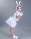 Cậu bé mùa hè trang phục biểu diễn cô gái thỏ trắng Trang phục trẻ em mẫu giáo Quần áo thỏ trắng dễ thương - Trang phục