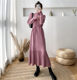 French knitted plus size women's age-reducing bottoming long skirt 2022 new style inner sweater dress dress autumn and winter