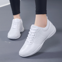 Spring microfiber leather aerobics shoes wear-resistant rubber outsole broadcast gymnastics sports fitness shoes mens and womens work shoes