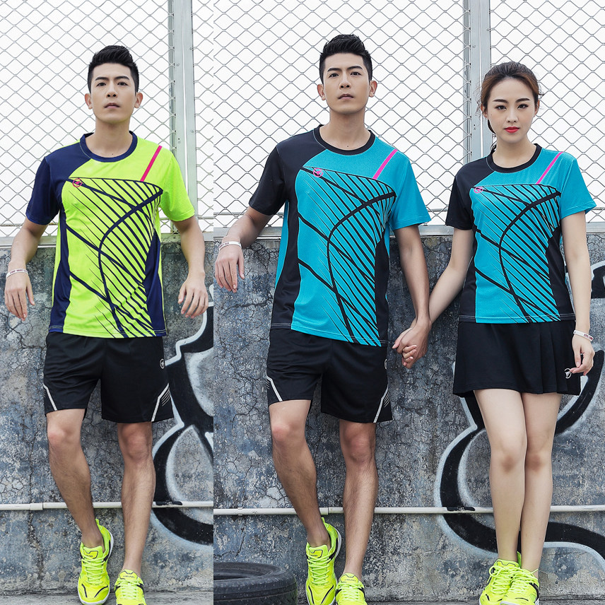 Sports suit Air volleyball suit Men's and women's couple wear match training suit Short sleeve shorts Jersey printing size