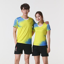 New table tennis suit suit men and women tug-of-war sportswear short sleeve training suit quick-drying badminton Jersey shuttlecock suit