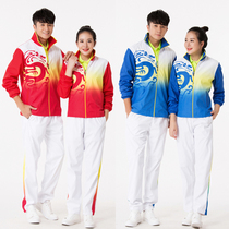 Autumn and winter long sleeve volleyball uniforms mens and womens sports jerseys air volleyball competition referee jacket shuttlecock team uniforms trousers