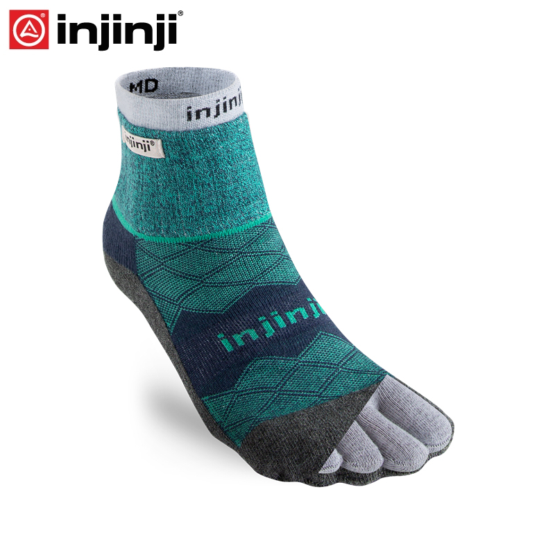 Injinji Five-Toe Socks, Thickened and Warm, Hiking and Mountaineering Cross-Country Socks, Two Pairs of Socks Worn Inside and Outside, Waterproof and Blister-Resistant
