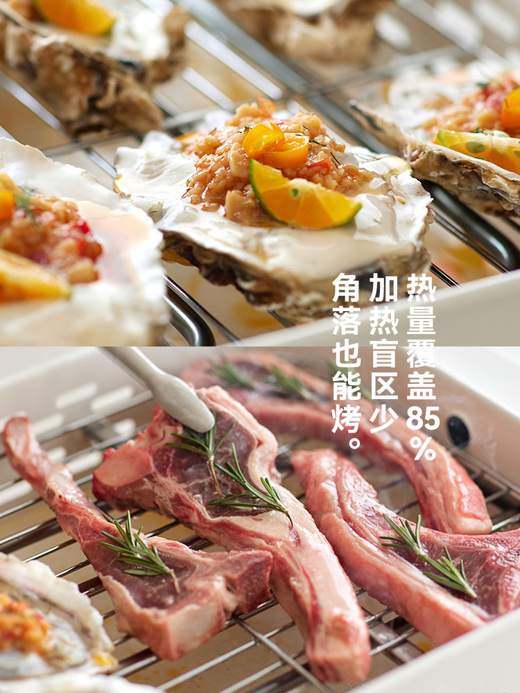 Olayks Instant Multi-Function Electric Grill Pan for Home Use, Sausage Grill, Small Multi-Function Barbecue Grill