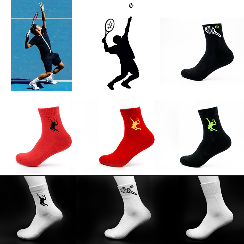 High Performance Ratio Thickened Towel Bottom Tennis Socks Basketball Socks Badminton Socks Sports Socks Soft Suction Sweats Wear Resistant-Taobao