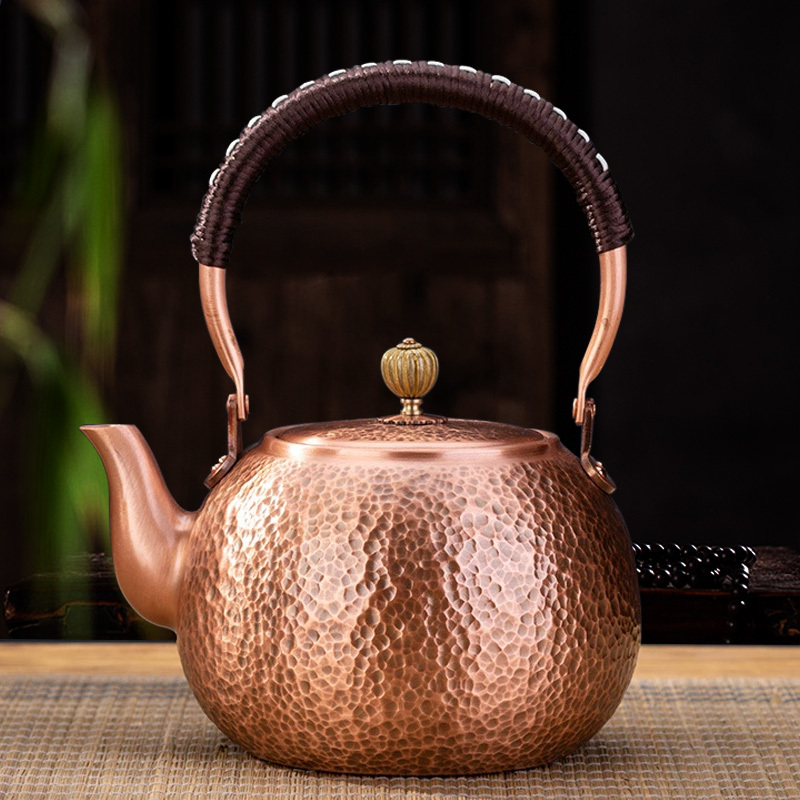 Copper Kettle, Pure Copper Water Boiling Kettle, Copper Tea Kettle for Brewing Tea Around the Stove, Handmade Tea Kettle, Pure Copper Large Capacity Electric Ceramic Stove Tea Set Copper Kettle, Pure Copper Water Boiling Kettle, Copper Tea Kettle for Brewing Tea Around the Stove, Handmade Tea Kettle, Pure Copper Large Capacity Electric Ceramic Stove Tea Set