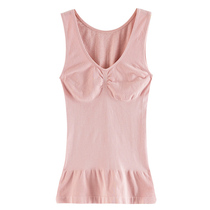 Seamless body warm vest womens thin underwear tight shape bottom waist waist chest autumn and winter top