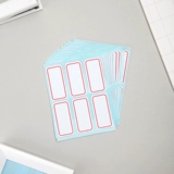 Deli 7182 Маркировка бумаги самостоятельно -адгезивная метка красная 25*53 мм.