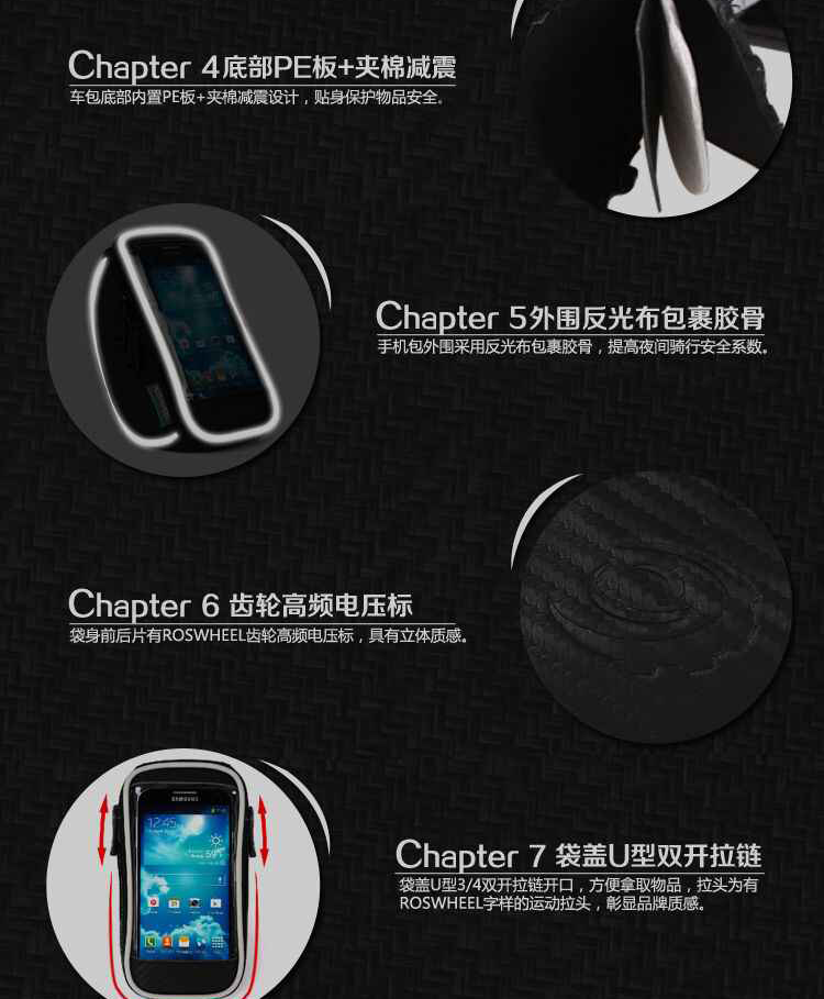 Sacoche pour vélo mixte ROSWHEEL - Ref 2215755 Image 11