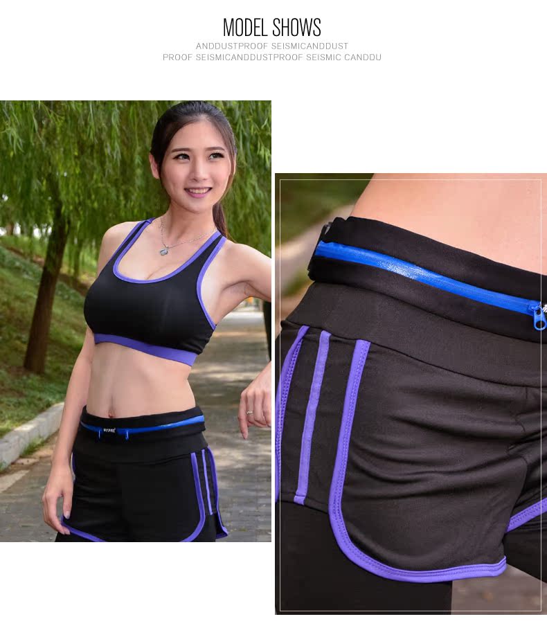 Đàn ông và phụ nữ thể thao ngoài trời túi thời trang siêu nhẹ túi chạy túi vành đai điện thoại di động vô hình đóng sát công suất lớn túi đôi túi đeo hông dã ngoại