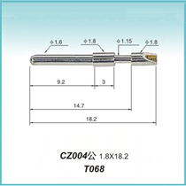Custom silver plated waterproof male and female plug pin with crown spring pin Conductive pin resistance ultra-small shaped pin