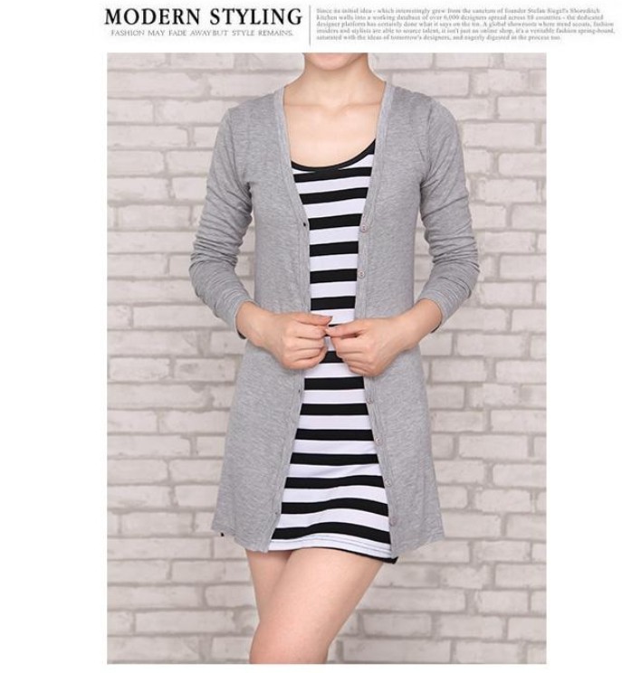 Phiên bản hàn quốc mùa hè mới của phụ nữ modal áo len mỏng cotton dài đoạn chống nắng áo len dài tay áo len thổ cẩm