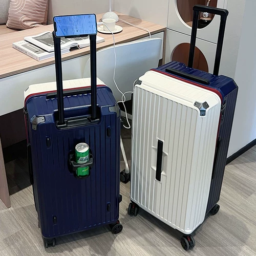 Универсальный вместительный и большой прочный чемодан на колесиках