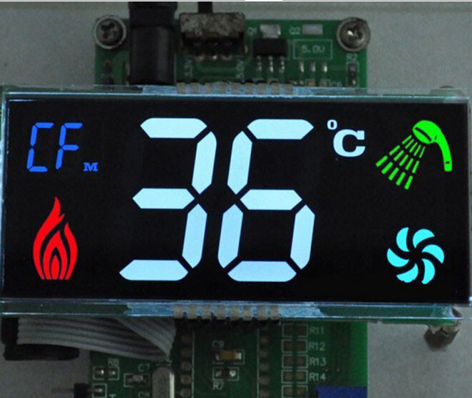 Open mold custom segment code VA screen LCD screen size size broken black color font display