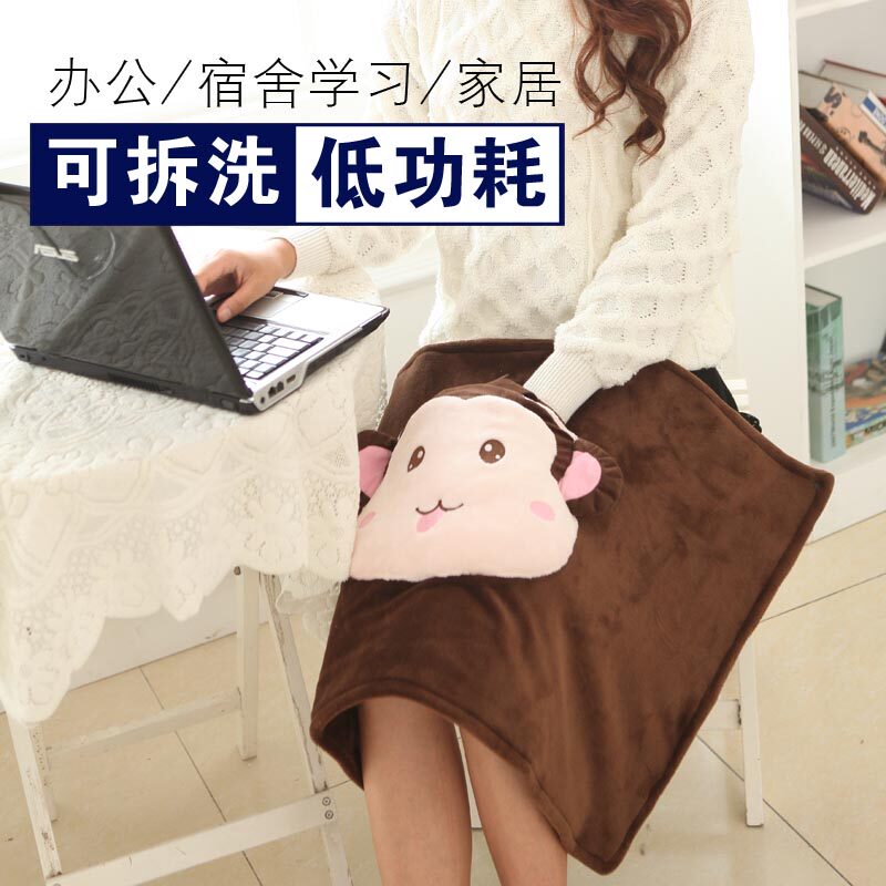 Little Golden Monkey Removable Electric Knee Warm Knee Blanket Cover Leg Heating Cushion Heated Heater Artistic Office