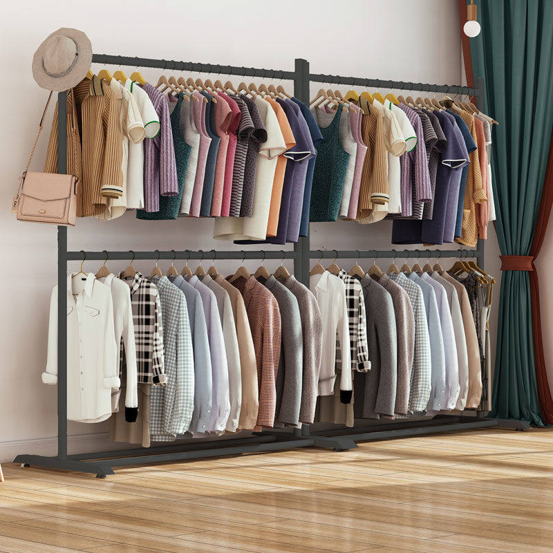 Coat hanger floor high-end high-value multi-functional clothes storage rack hanging creative simple office coat rack