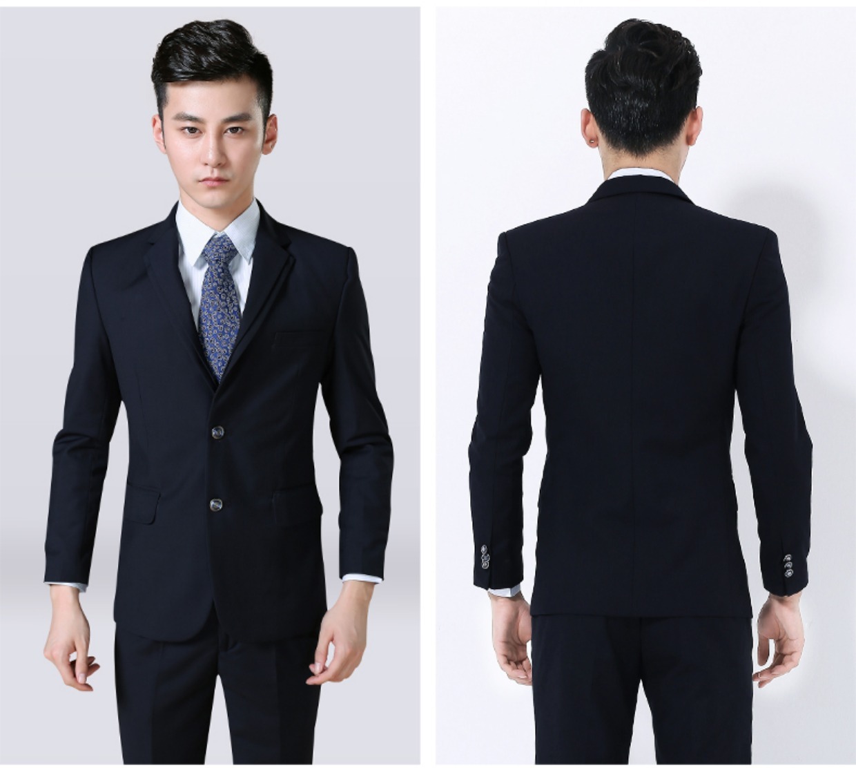 Bộ quần áo nam, trang phục nam chính thức, trang phục công sở chuyên nghiệp, phiên bản Hàn Quốc, Slim, Bảo hiểm lao động bảo hiểm ngân hàng di động Trung Quốc suit nam