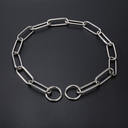 304 Stainless Steel Dog P-Chain Collar for Malinois and Golden Retriever, Anti-Burst P-Chain Collar for Medium and Large Dogs