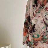 Ретро пижама, комплект, китайский стиль, из хлопка и льна