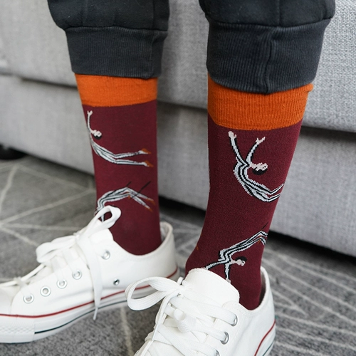 Носки для мальчиков, ретро гольфы, японский мужской скейтборд, европейский стиль