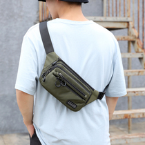 2021 new mens multi-layer multifunctional mobile phone change running bag mens and womens general sports running oblique cross small chest bag