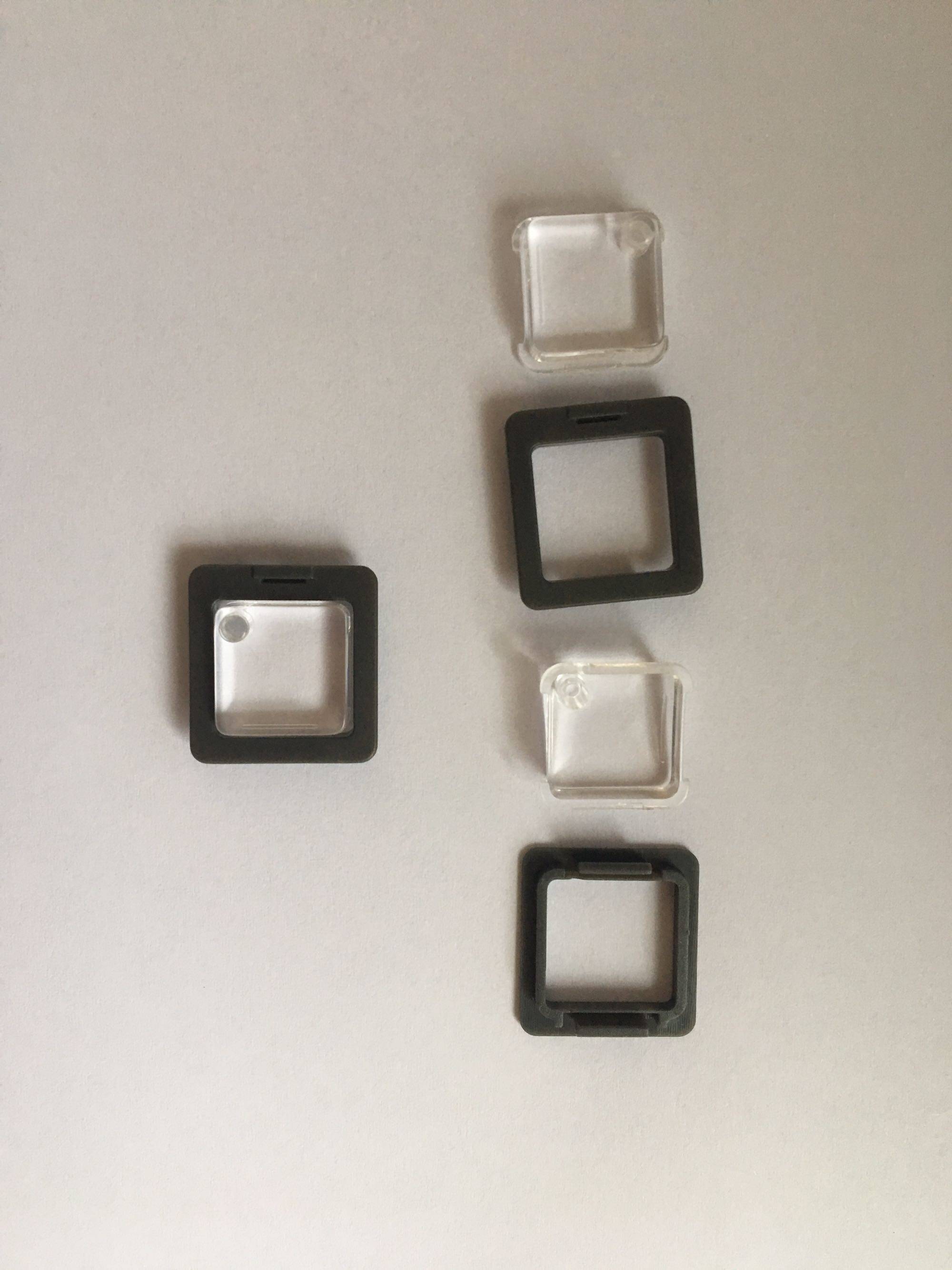 Frank CNC panel special crystal button Crystal button 13 5*13 5 Square button