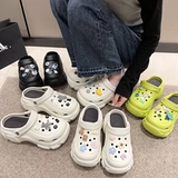 Летняя высокая обувь на платформе, нескользящие дезодорированные пляжные сандалии