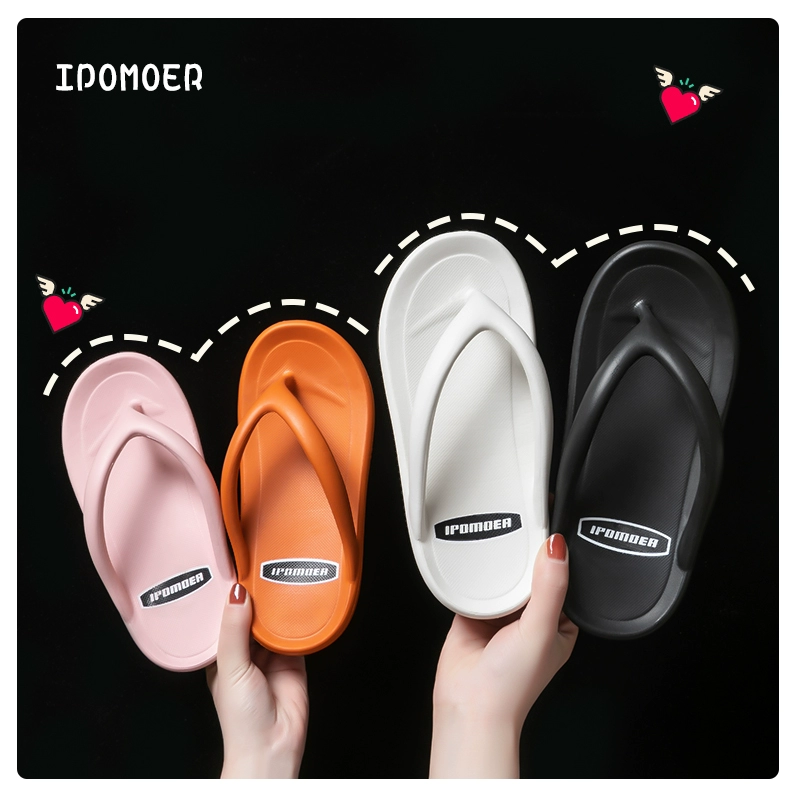 Flip-flops nữ dòng mùa hè in mặc ngoài trượt dép nặng đáy thời trang ván ép flip-flops người phụ nữ nữ 