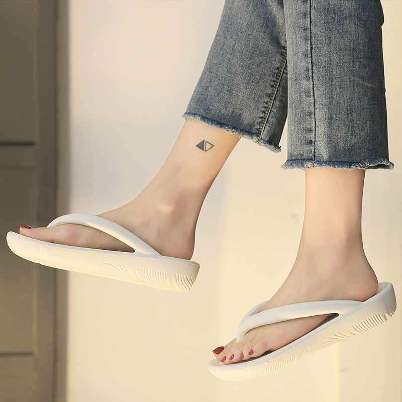 Flip-flops nữ dòng mùa hè in mặc ngoài trượt dép nặng đáy thời trang ván ép flip-flops người phụ nữ nữ 