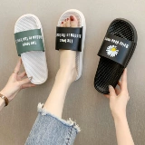 Женские тапочки Женские лето в комнате в комнате Home Antipip Home Пара ванная комната купание песчаные тапочки мужское домашнее лето