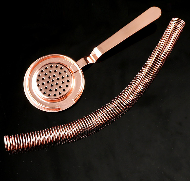 Фильтр для льда 不锈钢调酒滤冰器鸡尾酒隔冰器过滤欧式霍桑隔冰漏网器酒吧调酒用