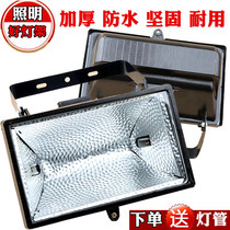  Iodine tungsten lamp Lawn lampshade top type 500w1000W sun light stand Advertising spot light door head Outdoor waterproof