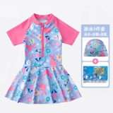 Детский купальник для принцессы, детская юбка для плавания, защита от солнца