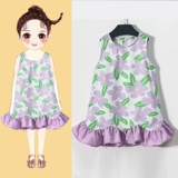 Платье, летняя одежда, летняя юбка, наряд маленькой принцессы, коллекция 2022, в цветочек, свободный крой