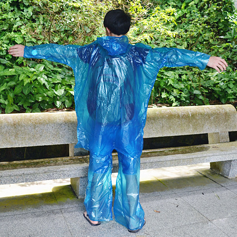Zhuhai Haircut Body Disposable Raincoat Rain Pants Suit Thickened Rafting Tour Hiking Mountaineering Outdoor Raincoat Rain Cape-Taobao