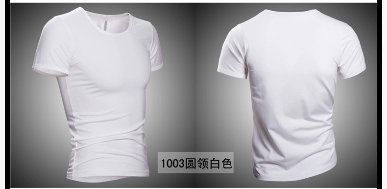 Mùa hè siêu mỏng nam ngắn tay T-Shirt băng lụa phương thức slim chặt V-Cổ mùa hè nửa tay t-shirt quần áo áo phông nam tay ngắn