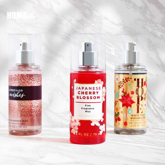 BBW Fragrance Spray 75ml Travel Aloe Vera Refreshing moisturizing body light perfume BathBody Works