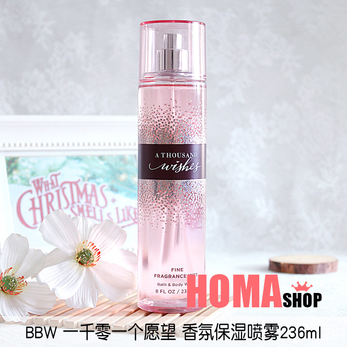 #0361,101 wishes spray 236ml refreshing moisturizing fragrance fresh perfume BathBodyWorks